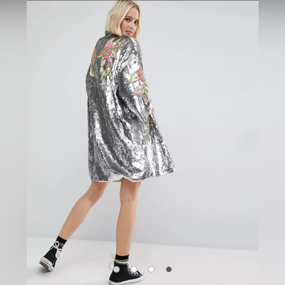 ASOS Festival Sequin Kimono - RARE & Blogger fave! - Picture 10 of 13